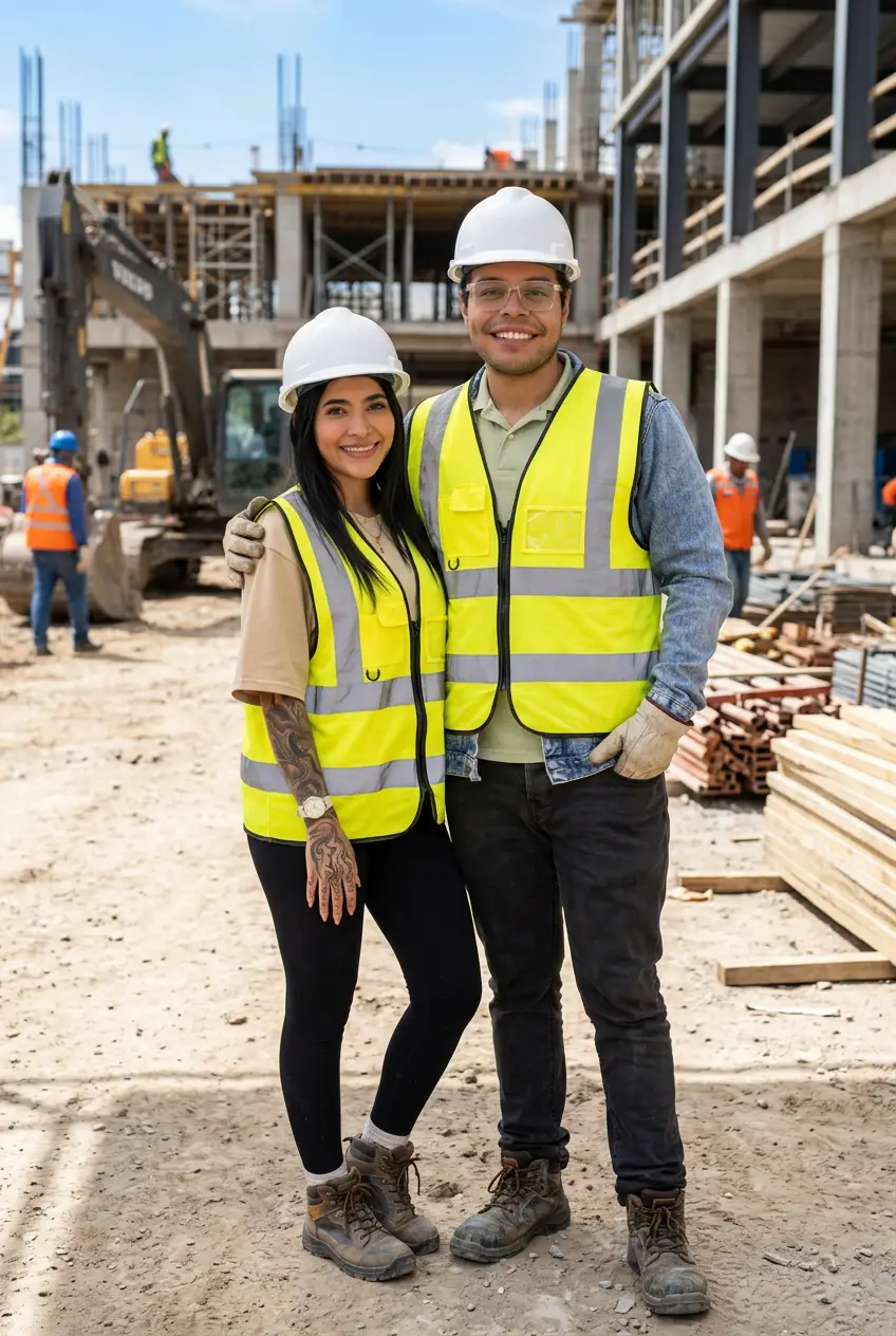 NWCS team specializing in construction coverage on a job site